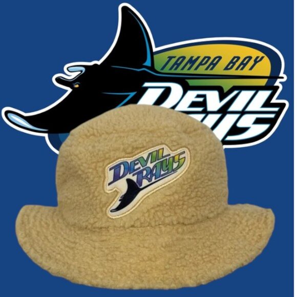 2024 MLB Tampa Bay Devil Rays Sherpa Bucket Hat T Pain Concert SGA Melonwear OS - Picture 1 of 8